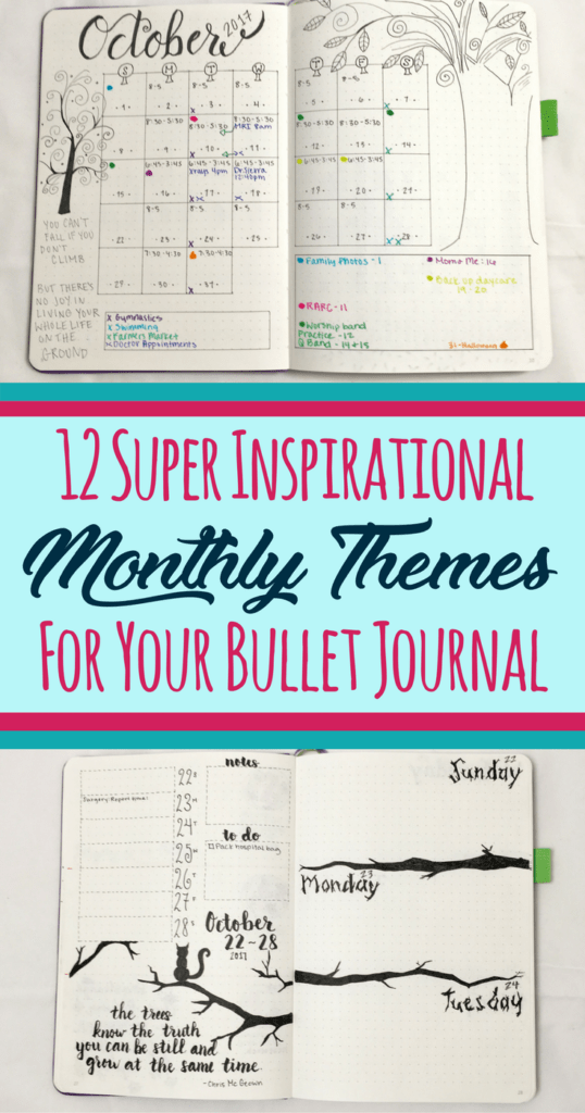 12 inspirational bullet journal
