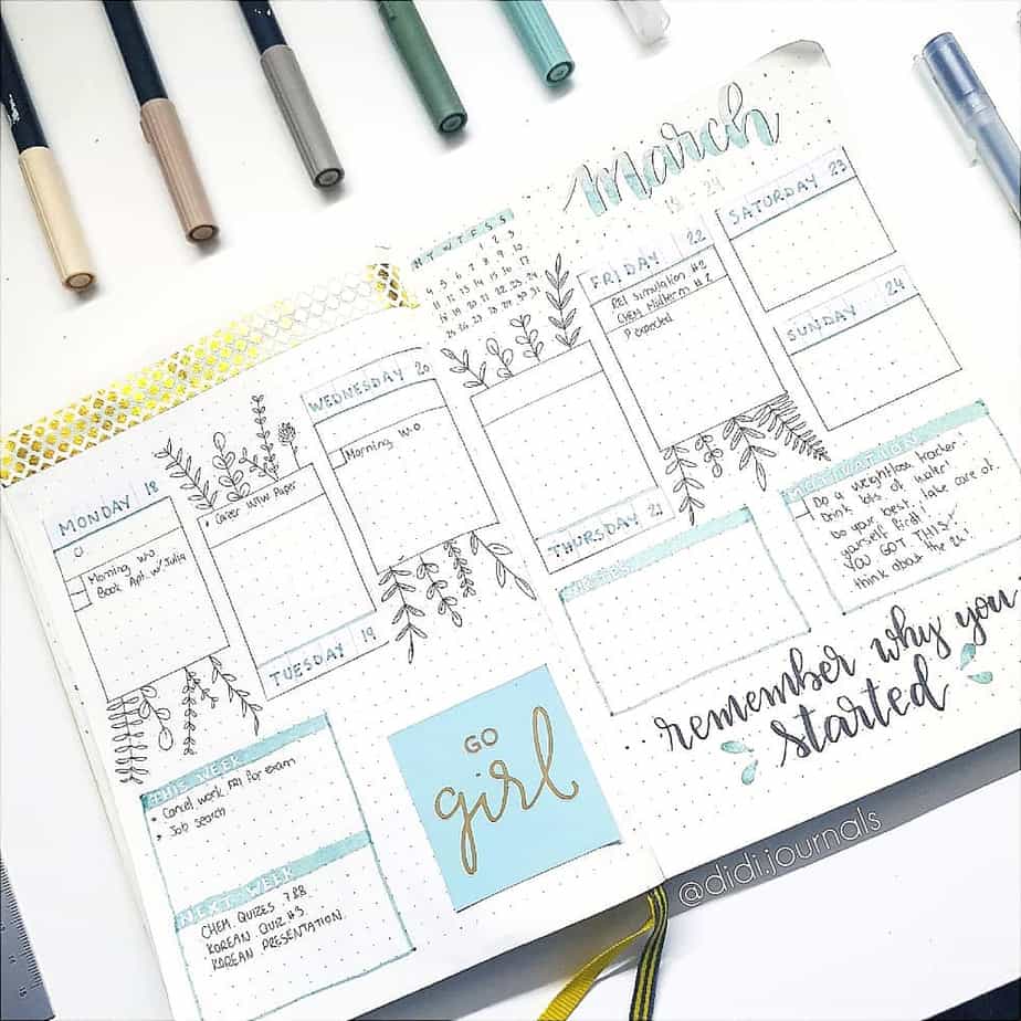 The Best Bullet Journal Weekly Layout Setup Guide Planning Mindfully