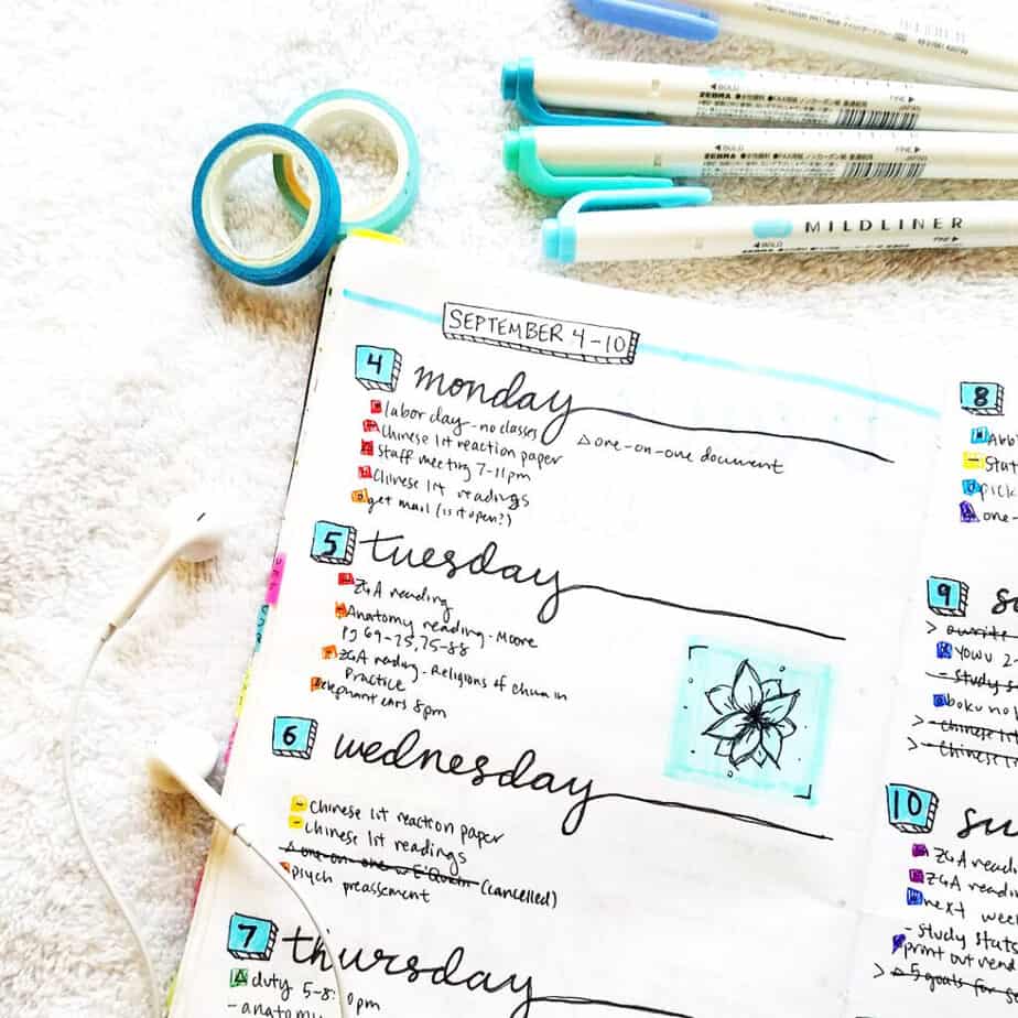 The Best Bullet Journal Weekly Layout Setup Guide - Planning Mindfully