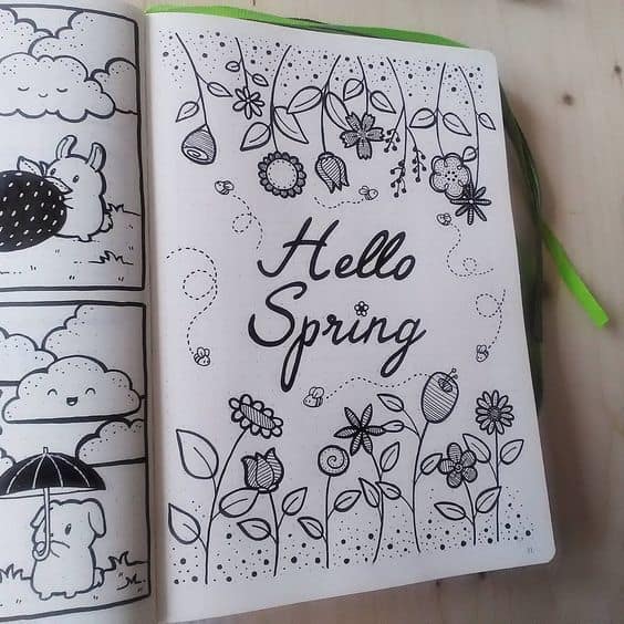 Spring Bullet Journal Set Up Ideas Planning Mindfully