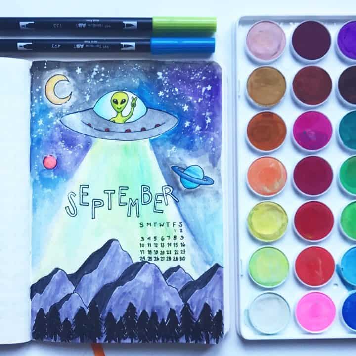 60 beautiful bullet journal cover page ideas for every month of the art cover page ideas