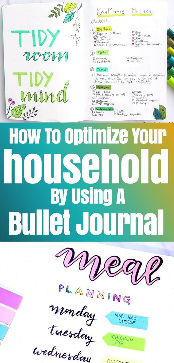 Bullet Journal Spreads to Organize Your Household Planning Mindfully