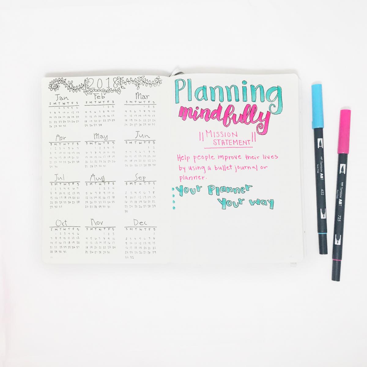 7 Bullet Journal Tools for Beautiful Bujos - Planning Mindfully